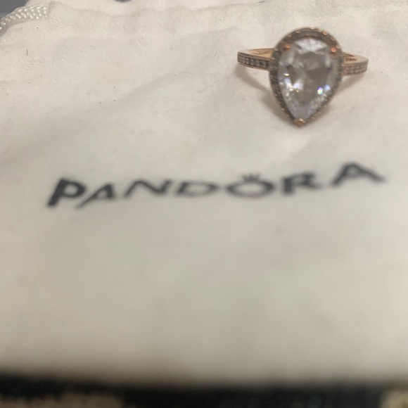 SOLD Pandora ring rose gold over silver Size 7 comes with bag - Picture 2 of 2